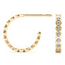 1/2 ct. tw. Lux Bezel Hoops - Detail View