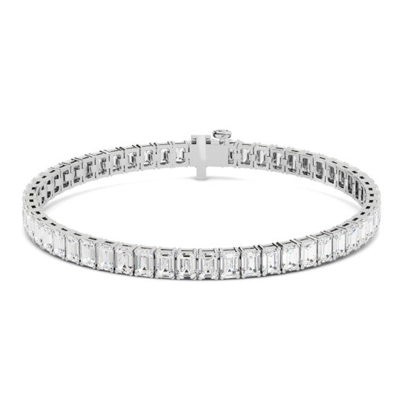 10 ct. tw. Emerald Tennis Bracelet - Detail View