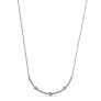 Triple Curved Diamond Necklace - Detail View