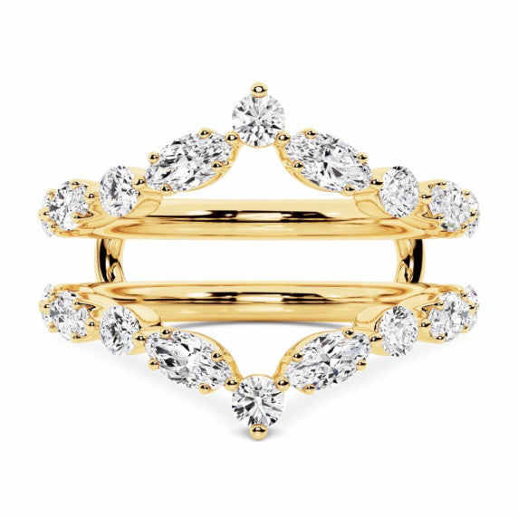 Marquise Round Chevron Enhancer - Main View