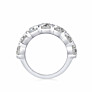 4 ct. tw. Round 7 Stones Band in 14k White Gold - Detail View