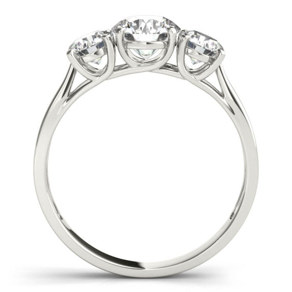 1 1/2 ct. tw. Classic 3 Stone Ring - Detail View