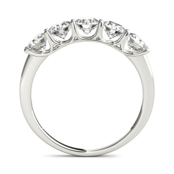 1 1/2 ct. tw. Classic 5 Stone Band - Detail View