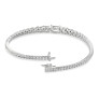 5 ct. tw. Oval-Centered Graduating Tennis Bracelet - Detail View