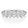 1 - 2 ct. Oval 5-Stone Ring - View 2