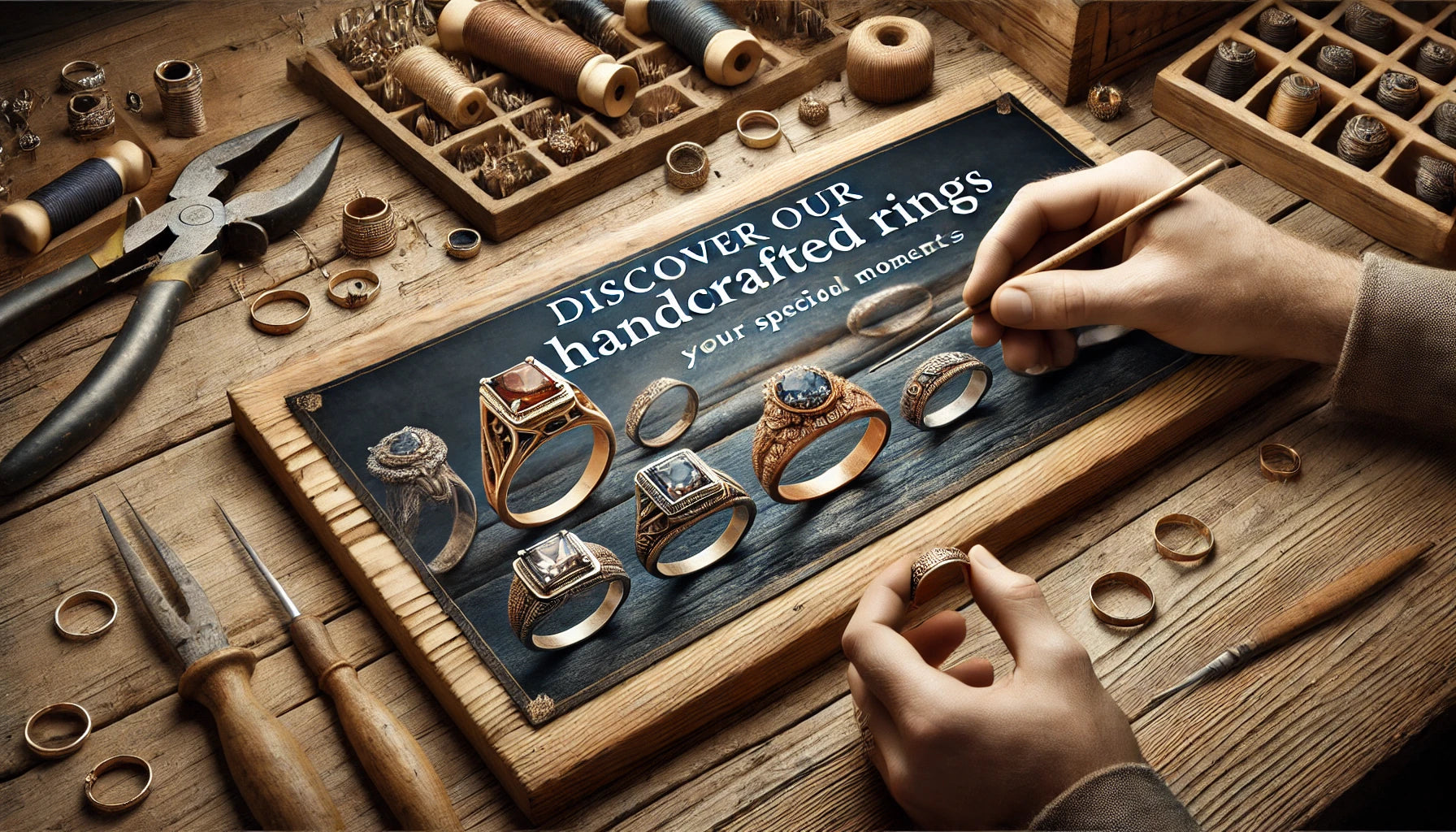 handmade diamond ring
