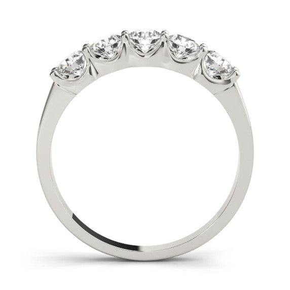 1 ct. tw. Tiara 5 Stone Diamond Ring - Detail View