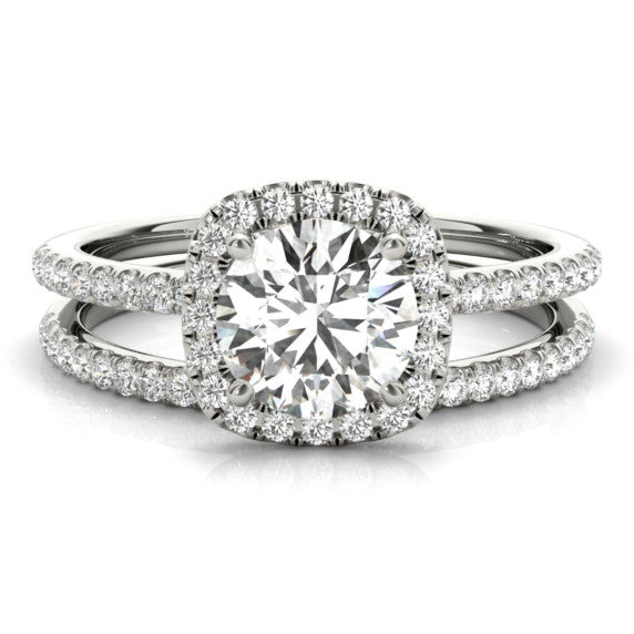 Delicate Halo Bridal Set - Main View