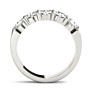 1 1/2 CT. TW. Common Prong 5 Stone Diamond Ring - Side View