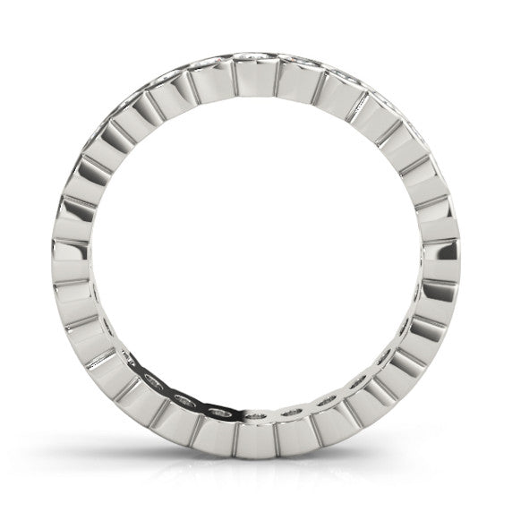 3.0mm Scalloped Channel Eternity Band - Detail View
