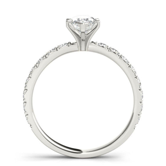 Petite Floating Gem Ring - Detail View