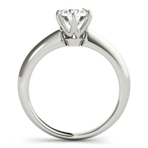 Classic Knife Edge Engagement Ring - Detail View