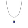 Pear Created Sapphire Fashion Necklace - View 2