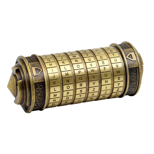 Vintage Cylinder Gift Box - Elegant & Secure with Password Lock - Perfect for Wedding Rings & Cherished Keepsakes - Timeless Retro Style for Valentines Day, Birthday, Halloween, Thanksgiving, Christmas, and New Year Decor