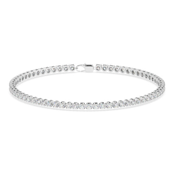3 ct. tw. Minimalist Tennis Bracelet - Side View