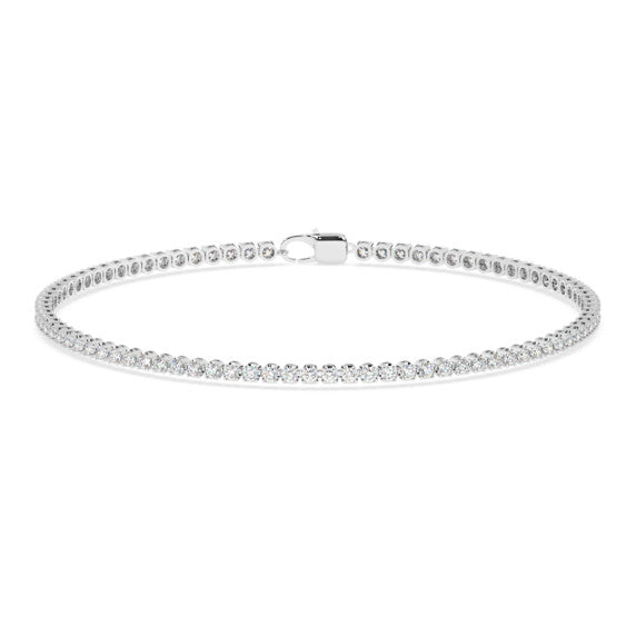 2 ct. tw. Minimalist Tennis Bracelet - Side View