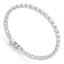 7 ct. tw. East-West Oval Tennis Bracelet - Side View