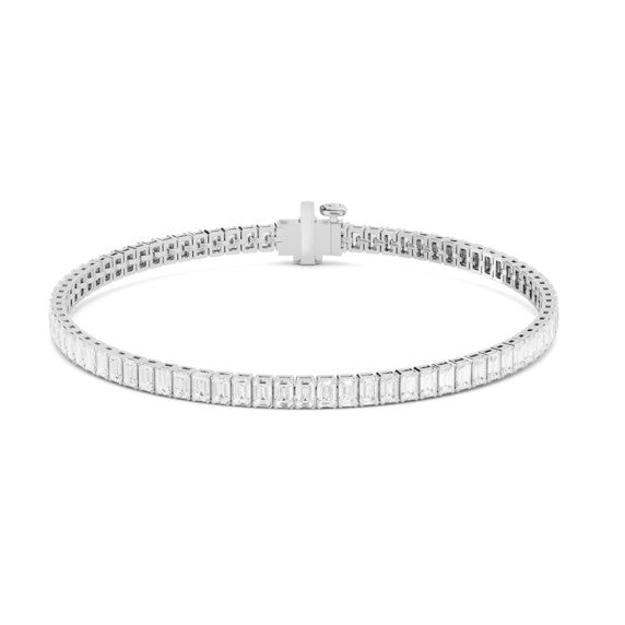 7 ct. tw. Emerald Tennis Bracelet - View 2