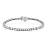 5 ct. tw. Round Lab Grown Diamond Tennis Bracelet in 14k White Gold - Side View