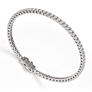 5 ct. tw. Round Lab Grown Diamond Tennis Bracelet in 14k White Gold - Detail View