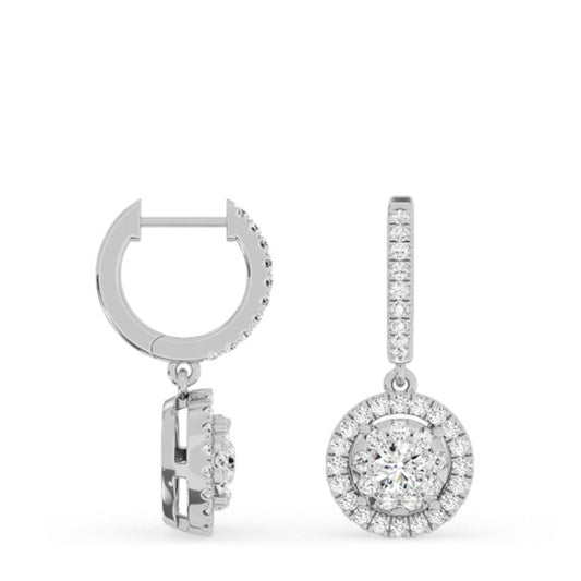 1 1/10 ct. tw. Lyra Drop Huggies - Main View