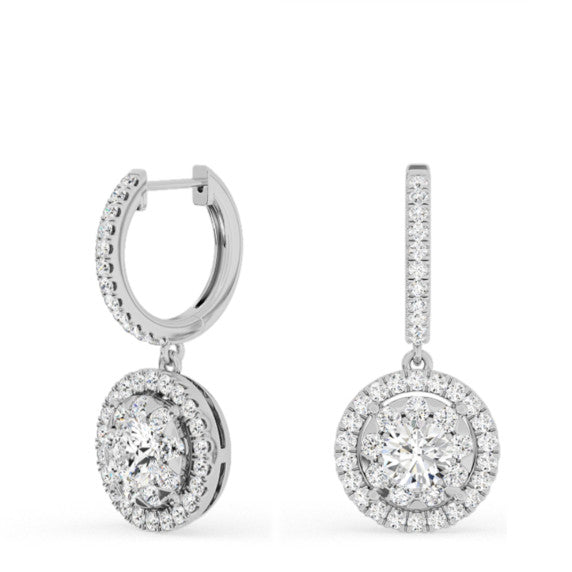 3 1/6 ct. tw. Lyra Drop Huggies - Main View