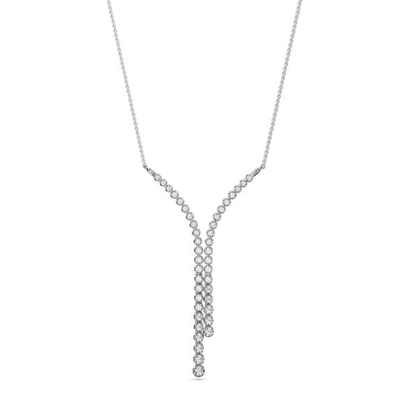 1/2 ct. tw. Sarzana Lariat Necklace - Side View