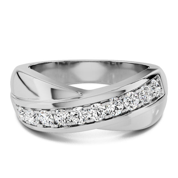 Logan Diamond Band - Side View