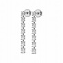 Oval Linear Dangle Earrings - Side View