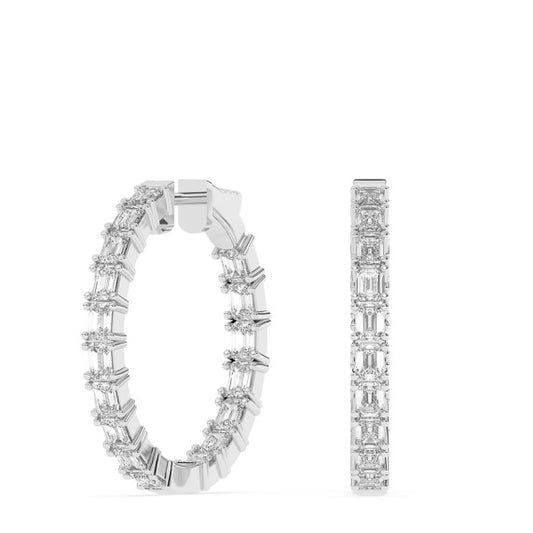 5 ct. tw. Emerald Hoop - Main View