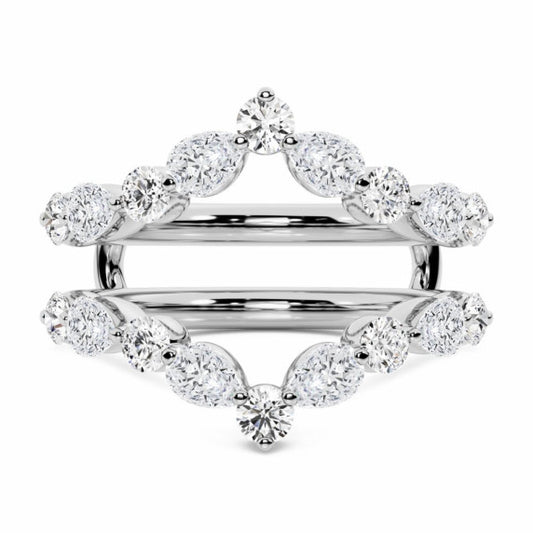 Pear Round Chevron Enhancer - Main View