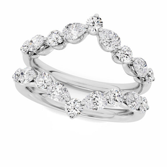 Pear Round Chevron Enhancer - Detail View