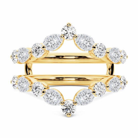 Pear Round Chevron Enhancer - Main View