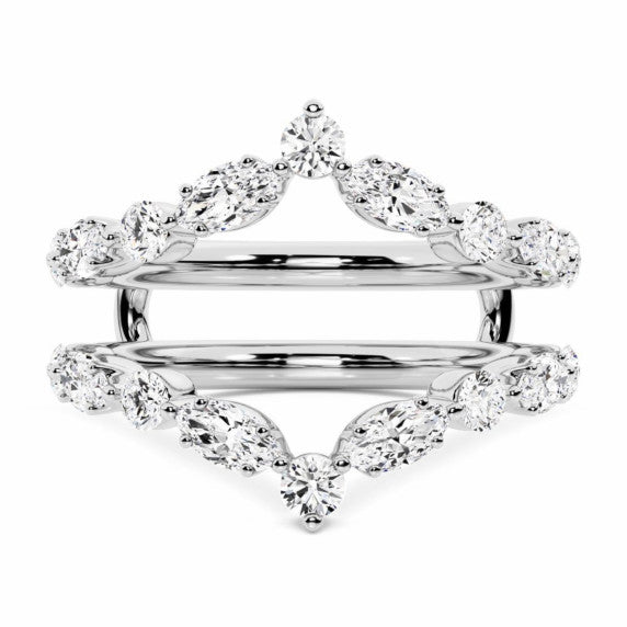 Marquise Round Chevron Enhancer - Main View