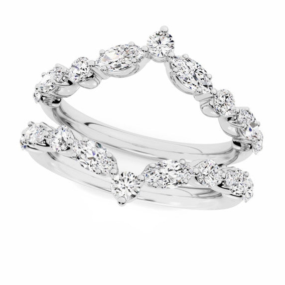 Marquise Round Chevron Enhancer - Detail View