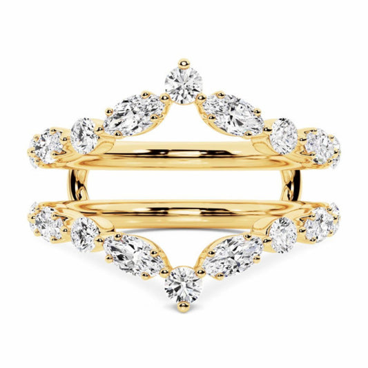 Marquise Round Chevron Enhancer - Main View