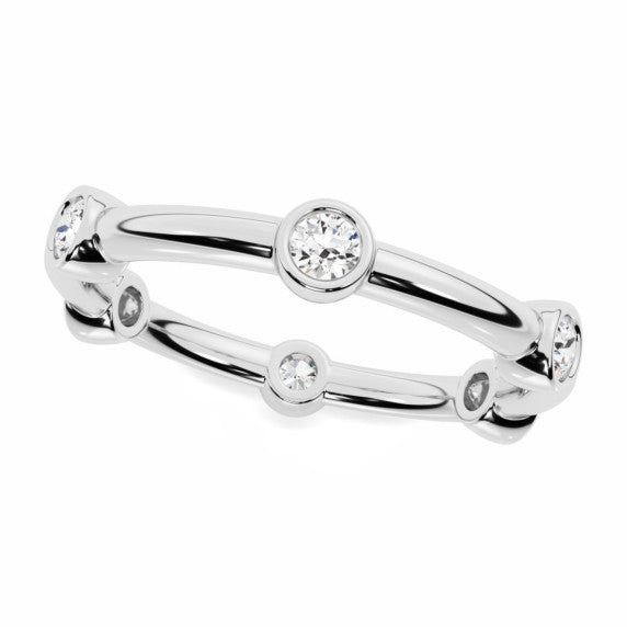 Round Bezel Eternity Ring - Main View