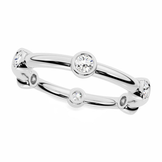 Round Bezel Eternity Ring - Main View