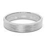 Flat Beveled Comfort Fit Textured Wedding Band 2 mm - 8 mm - Detail View