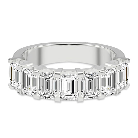 4 ct. tw. Emerald 7 Stone Comfort Ring - Main View