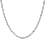 10 ct. tw. Tennis Necklace in 14k White Gold - Detail View
