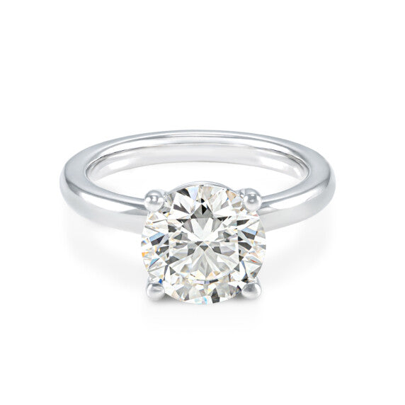 3 - 5 ct. Lab Grown Diamond Solitaire Ring - View 2