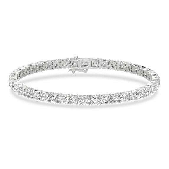 7 ct. tw. Oval and Round Tennis Bracelet - Main View