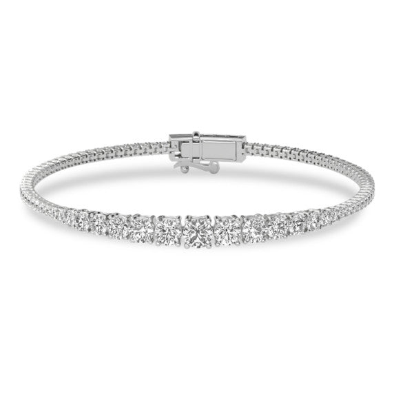 4 ct. tw. Graduating Tennis Bracelet - View 2