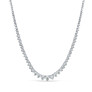 5 ct. tw. Round Graduated Riviera Tennis Necklace in 14k White Gold - Main View