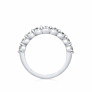 1 ct. tw. Round 9 Stones Band in 14k White Gold - Side View