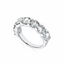 4 ct. tw. Round 7 Stones Band in 14k White Gold - Side View