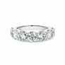 4 ct. tw. Round 7 Stones Band in 14k White Gold - Main View