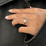 3 - 5 ct. Lab Grown Diamond Solitaire Ring - Side View