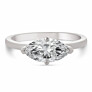 1 1/4 ct. tw. Marquise Solitare Ring in 14K White Gold - Main View